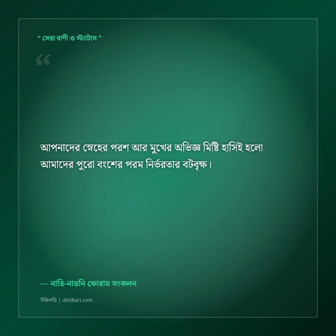 দাদা-দাদীর বিবাহবার্ষিকীর শুভেচ্ছা ও দোয়া: ৫০ বছরের সুখী দাম্পত্যের ৫০+ শ্রদ্ধার্ঘ্য [২০২৬] - নাতি-নাতনি ফোরাম সংকলন এর সেরা উক্তি ফটো কার্ড