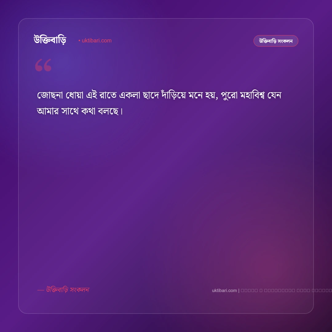 চাঁদের আলো ও মায়াবী জোছনা নিয়ে সুন্দর ক্যাপশন: সেরা ৫০+ নান্দনিক রাতের ফটো ক্যাপশন [২০২৬] - ফটো কার্ড 2
