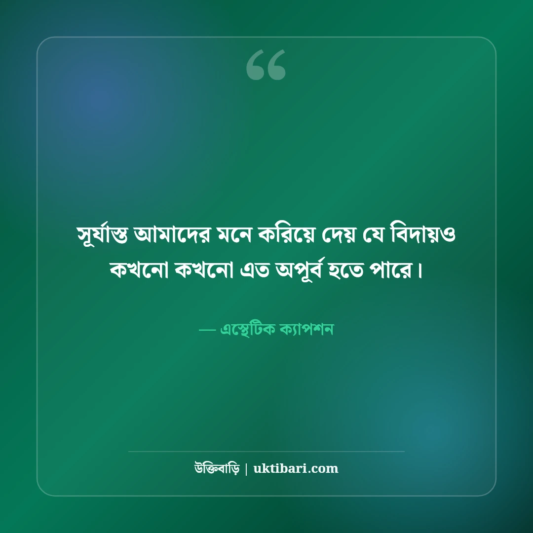 ইনস্টাগ্রাম নান্দনিক ক্যাপশন বাংলা: ছবির সাথে মানানসই সেরা কিউট ও ভাইব ক্যাপশন [২০২৬] - এস্থেটিক ক্যাপশন এর সেরা উক্তি ফটো কার্ড